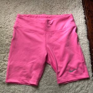 Nike Pink Dri-Fit Bike Shorts 8”